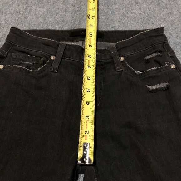 Joe’s Jeans 26 Dark Blue Distressed Mid Rise Raw Hems 27 in Inseam Women's - Picture 6 of 12